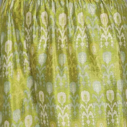 Kvsfab Women Olive Green Ethnic Motifs Printed Mirror Work Kurta with Sharara & Dupatta image 3