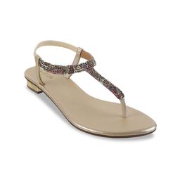 Metro Embellished Open Toe T-Strap Flats-picture-40