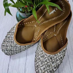 Fulkari Women Ethnic Mojaris Flats-image-75