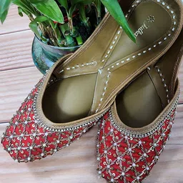 Fulkari Women Ethnic Mojaris Flats-image-70