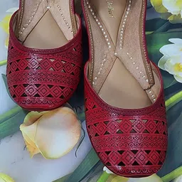 Fulkari Women Ethnic Mojaris Flats-image-58