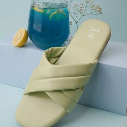 yoho Criss-Cross Strap Open Toe Flats-picture-25