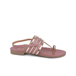 Inc 5 Braided Ethnic One Toe Flats With Buckle Closure image 4
