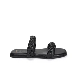 yoho Braided Straps Open Toe Flats image 3