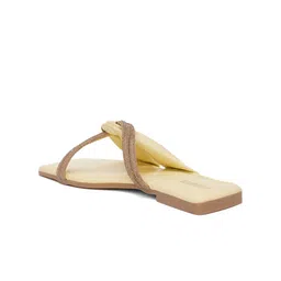 FABBHUE Embellished Open Toe Flats image 3