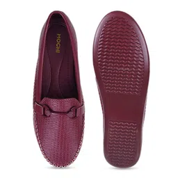 Mochi Textured Round Toe Horsebit Loafers image 2