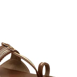 Signature Sole Ethnic Braided One Toe Flats image 4