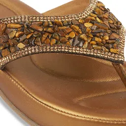 Mochi Women Embellished Open Toe Flats image 4