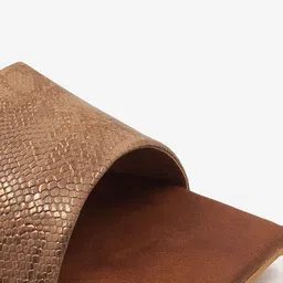 Gibelle Women Brown Printed Open Toe Flats image 4