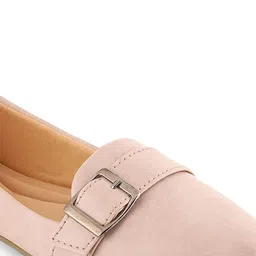 DressBerry Peach-Coloured Pointed Toe Ballerinas image 3