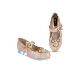 BAESD Girls Printed Bow Embellished Ballerinas image 5