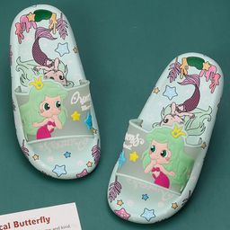 Yellow Bee Girls Printed Sliders-picture-21