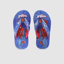 Kids Ville Spiderman Featured Boys Blue & Red Printed Rubber Thong Flip-Flops-picture-27