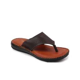 FAUSTO Men Brown Thong Flip-Flops image 2
