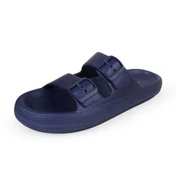 TRV Men Buckle Detailed Slip On Flip Flops image 3