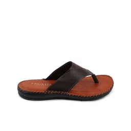 FAUSTO Men Brown Thong Flip-Flops image 4