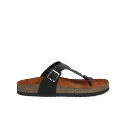 MOZAFIA Open Toe T-Strap Flats image 5
