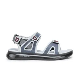 ABROS Men Grey & Blue Synthetic Comfort Sandals image 4
