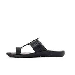 Khadims Men Black Comfort Sandals image 2