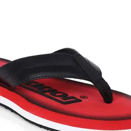 Paragon Men Black & Red Printed Thong Flip-Flops image 3