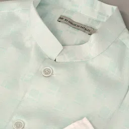 Ode by House of Pataudi Woven Design Nehru Jacket image 2