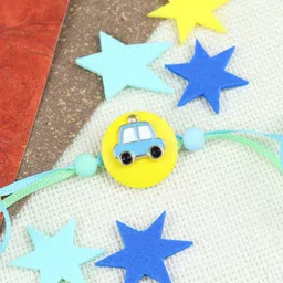 Asthetika Boys Car Charm Beaded Rakhi-image-11