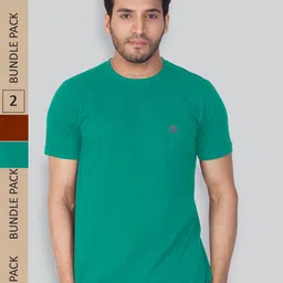 LUX NITRO Pack of 2 Anti Odour Round Neck Cotton Lounge T-Shirt-picture-37