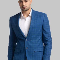 Raymond Checked Contemporary Fit Single-Breasted Blazer-picture-40