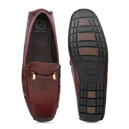 PRIVO by Inc.5 Men Textured Leather Loafers image 4