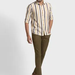 ColorPlus Striped Spread Collar Casual Shirt image 5