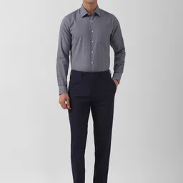 Van Heusen Slim Fit Grid Tattersall Checks Opaque Checked Pure Cotton Formal Shirt image 5