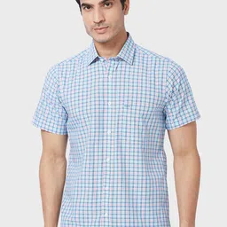 ColorPlus Tailored Fit Gingham Checked Casual Shirt image 1