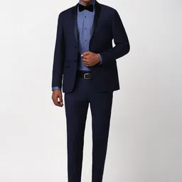 Peter England Elite Single-Breasted Two-Piece Formal Suit image 5