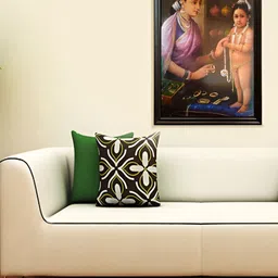 EMPEROR ART GALLERY Black Yesodha Adorning Krishna Wooden Wall Photo Frame-image-12