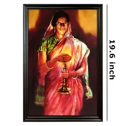 EMPEROR ART GALLERY Black Lady With Lamp Wooden Wall Photo Frame-picture-11