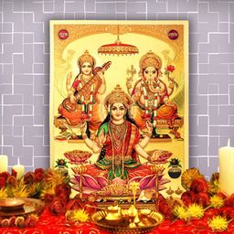 Hawai Gold Toned & Orange Religious Acrylic Wall Photo Frames-picture-12
