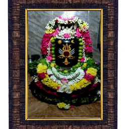 Hawai Black & Pink  Lord Rameshwar Shivaling Wooden Wall Photo Frame-picture-2