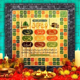 Hawai Black & Gold Plated Wooden Squared Wall Photo Frame image 3