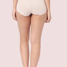 INTIMATE QUEEN Pack Of 3 Assorted High Rise Anti Bacterial Skin Friendly Boy Shorts image 2