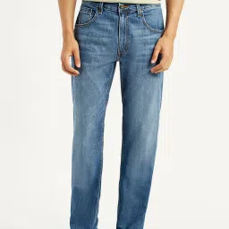 levi's Men's 555 Blue Loose Fit Mid Rise Jeans image 3