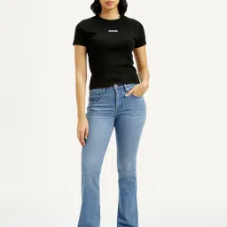 levi's Women's 725 Med Indigo Flared Fit High Rise Jeans-picture-39