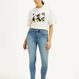 levi's Women's 721 Blue Skinny Fit High Rise Jeans image 2