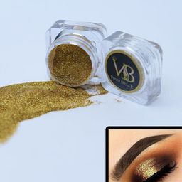 Veoni BELLE Holographic Set Of 2 HD Glitter Eyeshadow-5g Each-Frozen Pink 19-Pure Gold 15-picture-0