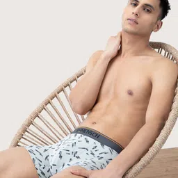 DAMENSCH Men Grey Printed Anti Bacterial Trunk DAM-CTP-T-SOG image 2