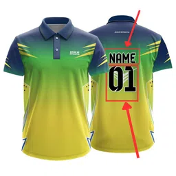 Dika Sports Customized Jersey Online Cricket t-Shirt Breathable Fabric Jersey 2024 t Shirts for Men | 2 Year to 5XL image 1