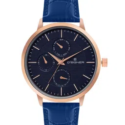 D'SIGNER Men Brass Dial & Leather Straps Analogue Watch 792RGL.5G-picture-40