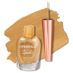 PERPAA Sparkle Absolute Shine Long Lasting Waterproof Eyeliner 7ml - Golden Rush 04-picture-30