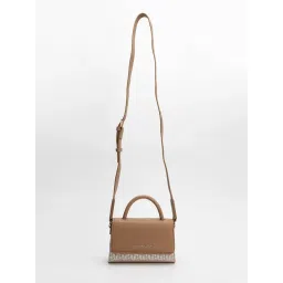 tommy hilfiger accessories Tommy Hilfiger Logo Beige Polyester Sling Bag image 2