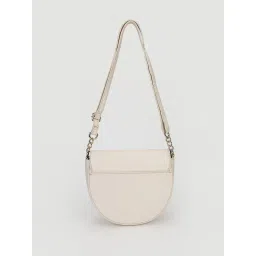 tommy hilfiger accessories Tommy Hilfiger Solid Beige Pu Sling Bag image 3