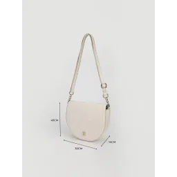 tommy hilfiger accessories Tommy Hilfiger Solid Beige Pu Sling Bag image 5